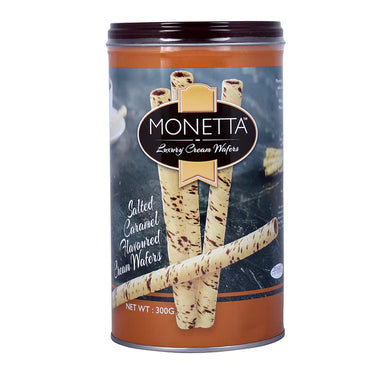 MONETTA-Wafer Roll-Salted Caramel Cream Flavour-300g